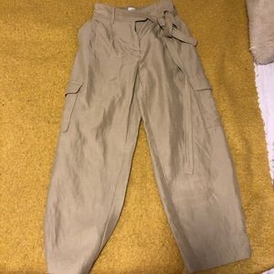Wilfred silk/linen cargo pants